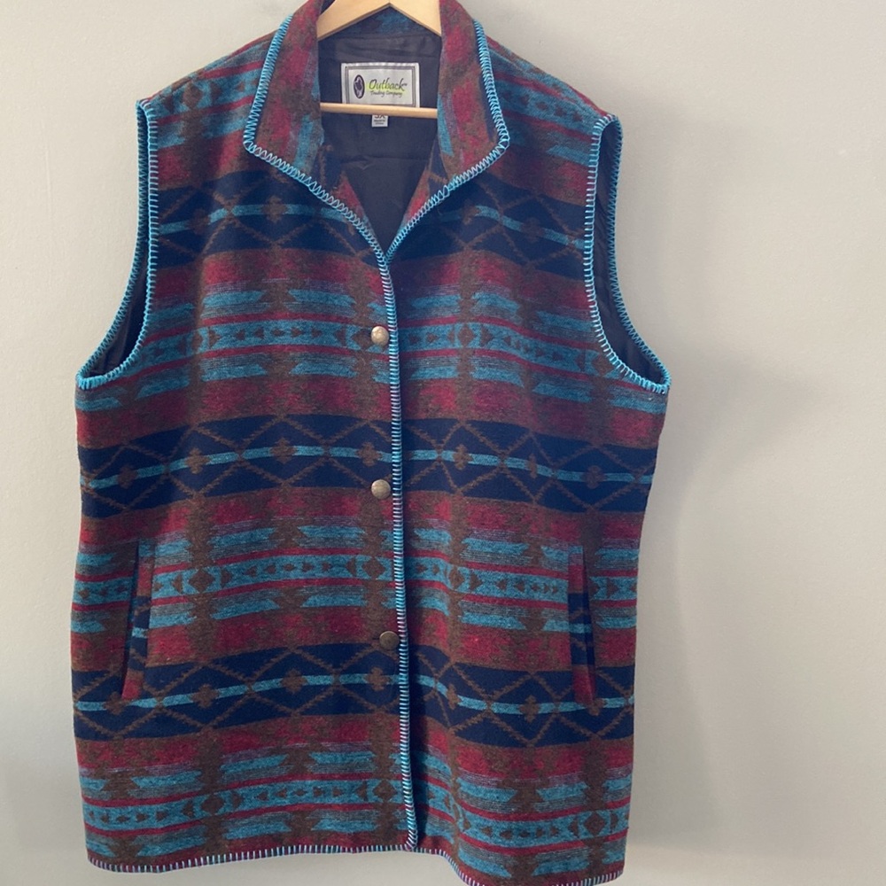 Women's Multicolor Patterned Vest - Picture 2 of 2